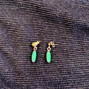 Silver Turquoise Drop Earrings